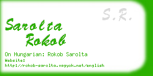 sarolta rokob business card